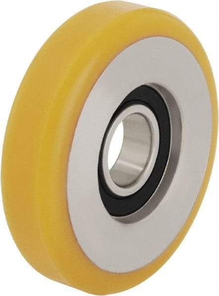 Blickle - 4 Inch Diameter x 63/64 Inch Wide, Polyurethane-Elastomer Blickle Extrathane Caster Wheel - 484 Lb. Capacity, 11/16 Inch Axle Diameter, Ball Bearing - A1 Tooling