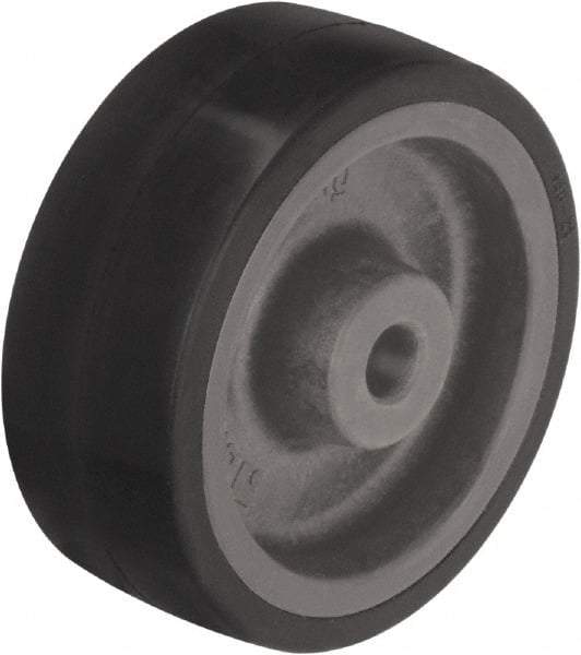 Blickle - 5 Inch Diameter x 1-37/64 Inch Wide, Heat-Resistant Silicone Rubber Caster Wheel - 264 Lb. Capacity, 1/2 Inch Axle Diameter, Plain Bore Bearing - A1 Tooling