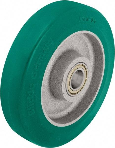 Blickle - 5 Inch Diameter x 1-31/32 Inch Wide, Polyurethane-Elastomer Blickle Softhane Caster Wheel - 990 Lb. Capacity, 25/32 Inch Axle Diameter, Ball Bearing - A1 Tooling