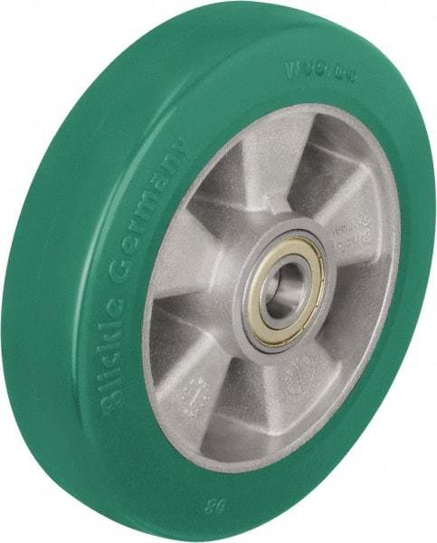 Blickle - 10 Inch Diameter x 1-31/32 Inch Wide, Polyurethane-Elastomer Blickle Softhane Caster Wheel - 1,760 Lb. Capacity, 1 Inch Axle Diameter, Ball Bearing - A1 Tooling