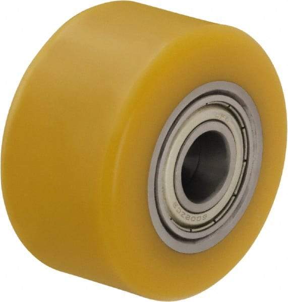 Blickle - 1-3/8 Inch Diameter x 1-1/16 Inch Wide, Polyurethane-Elastomer Blickle Extrathane Caster Wheel - 220 Lb. Capacity, 1/4 Inch Axle Diameter, Ball Bearing - A1 Tooling