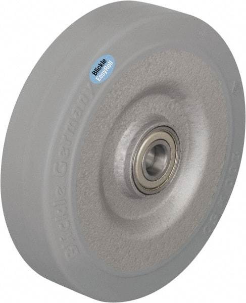 Blickle - 6-1/2 Inch Diameter x 1-31/32 Inch Wide, Solid Rubber Caster Wheel - 990 Lb. Capacity, 25/32 Inch Axle Diameter, Ball Bearing - A1 Tooling