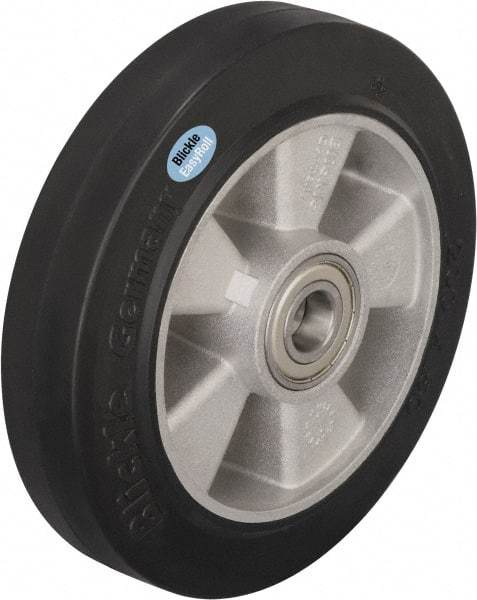 Blickle - 6-1/2 Inch Diameter x 1-31/32 Inch Wide, Solid Rubber Caster Wheel - 880 Lb. Capacity, 1 Inch Axle Diameter, Ball Bearing - A1 Tooling