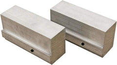 CarveSmart - 2" Wide x 3" High x 2" Thick, Flat/No Step Vise Jaw - Soft, Aluminum, Fixed Jaw, Compatible with 6" Vises - A1 Tooling