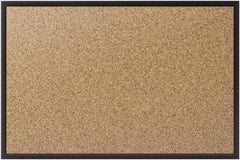 Quartet - 48" Wide x 36" High Open Cork Bulletin Board - Natural (Color) - A1 Tooling