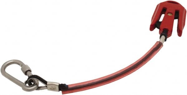 Proto - 10-1/2" Tethered Tool Lanyard - Skyhook Connection, 11" Extended Length, Orange - A1 Tooling