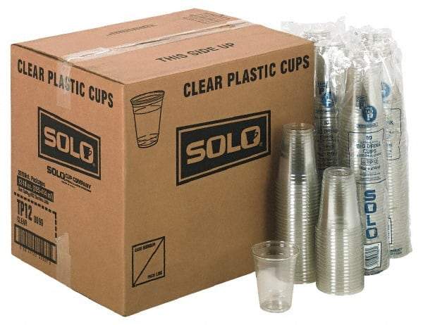 Solo - Solo Plastic Cold Cups, 12 oz Clear - Plastic Cold Cups, 12 Ounce Clear - A1 Tooling