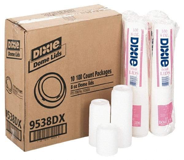 Dixie - Dixie Dome Drink-Thru Lids for 8 oz Hot Cups - White - A1 Tooling