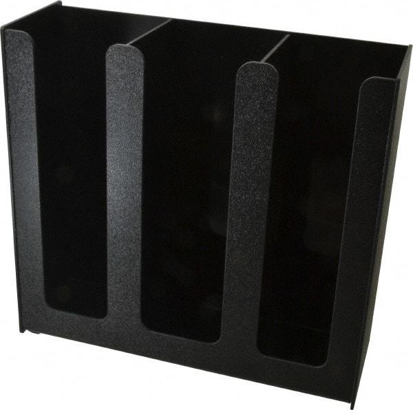 Vertiflex Products - 12-3/4 x 4-1/2 x 12" Three Column Cup Holder - Black - A1 Tooling