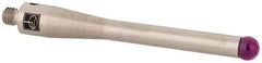 Renishaw - 0.2 Inch Ball Diameter, Stainless Steel Stem, M4 Thread, Ruby Point Ball Tip CMM Stylus - 1.3189 Inch Working Length, 0.1772 Inch Stem Diameter, 1.9685 Inch Overall Length - A1 Tooling