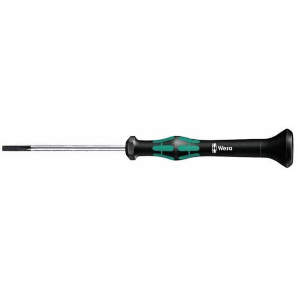 Wera - 1mm Blade Width, 137mm OAL, Precision Slotted Screwdriver - A1 Tooling