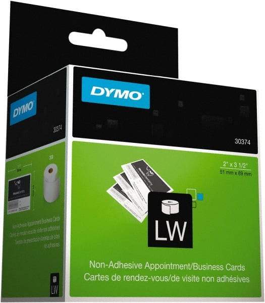 Dymo - 2" Wide x 3-1/2" Long, White Appointment Card Label - For DYMO LabelWriter Printers - A1 Tooling