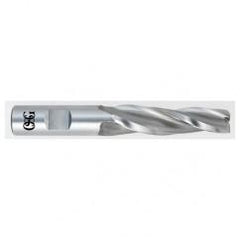 3/8 x 1/2 x 2-1/4 x 4-1/4 3 Fl HSS-CO Tapered Center Cutting End Mill -  Bright - A1 Tooling