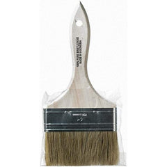 Krylon - 5/8" Flat White China Bristle Chip Brush - 2" Bristle Length, 4" Wood Beavertail Handle - A1 Tooling