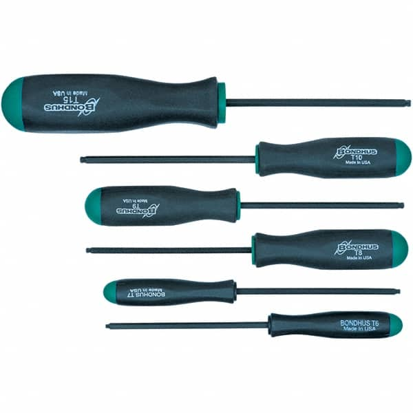 Bondhus - Screwdriver Sets Screwdriver Types Included: Torx Number of Pieces: 6 - A1 Tooling