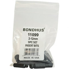 Bondhus - Screwdriver Bit Sets Type: Insert Bit Set Drive Size: 1/4 (Inch) - A1 Tooling