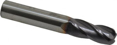 Niagara Cutter - 7/16", 4 Flute, Single End, Solid Carbide, 1/8" Corner Radius End Mill - 2-3/4" OAL, 30° Helix, Right Hand Flute, 1" LOC, Right Hand Cut - A1 Tooling