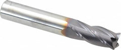 Niagara Cutter - 7/16", 4 Flute, Single End, Solid Carbide, 0.03" Corner Radius End Mill - 2-3/4" OAL, 30° Helix, Right Hand Flute, 1" LOC, Right Hand Cut - A1 Tooling