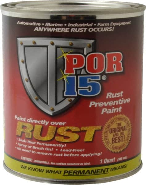 POR-15 - 1 Quart, Clear, Rust Preventative Paint - Comes in Can - A1 Tooling