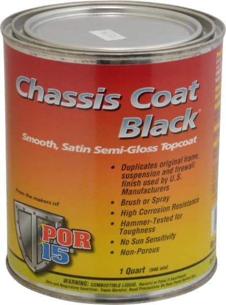 POR-15 - Semigloss Black Automotive Topcoat - 1 Qt Can - A1 Tooling