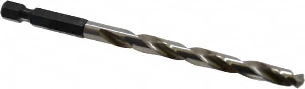 Cle-Line - 1/4" High Speed Steel, 118° Point, Hex Shank Maintenance Drill Bit - A1 Tooling