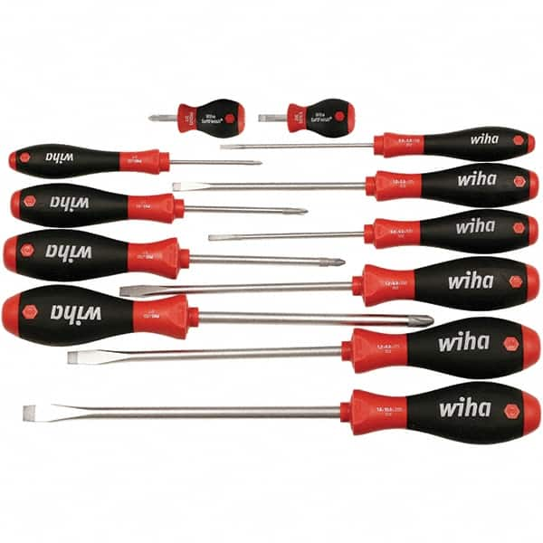 Wiha - 12 Piece Slotted, Phillips & Stubby Screwdriver Set - A1 Tooling