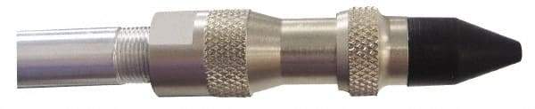 Coilhose Pneumatics - 125 Max psi Rubber Push Button Blow Gun - 1/4 NPT, 15" Tube Length, Nickel Plated Brass - A1 Tooling