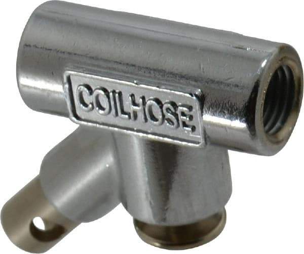 Coilhose Pneumatics - 150 Max psi Standard Safety Inline Blow Gun - 1/4 NPT, 3/4" Tube Length, Chrome Plated Zinc - A1 Tooling