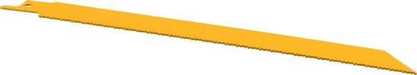 DeWALT - 8" Long, Bi-Metal Reciprocating Saw Blade - Straight Profile, 14 TPI, Toothed Edge, Universal Shank - A1 Tooling