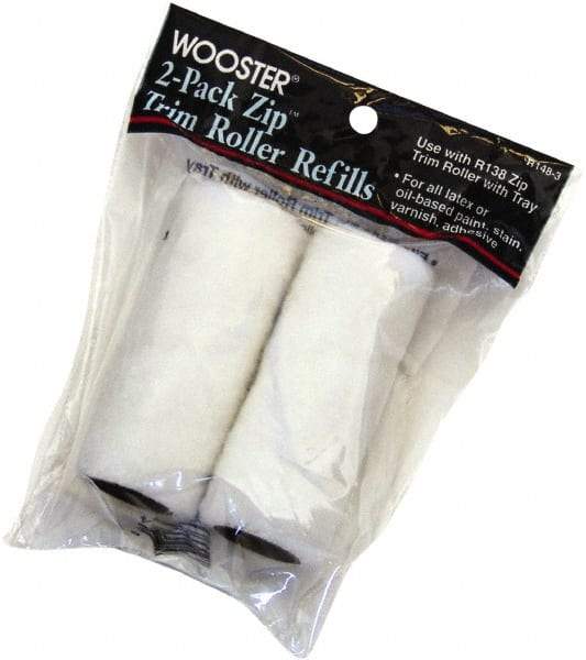 Wooster Brush - 3/16" Nap, 3" Wide Paint Mini Roller Covers - Smooth Texture, Woven - A1 Tooling