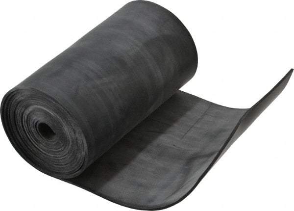 Made in USA - 1/16" Thick x 4" Wide x 60" Long, Plain Backed Buna-N Rubber Strip - Stock Length, 60 Shore A Durometer, 2,500 psi Tensile Strength, -20 to 170°F, Black - A1 Tooling