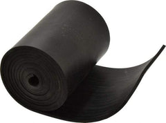 Made in USA - 1/8" Thick x 4" Wide x 60" Long, Plain Backed Buna-N Rubber Strip - Stock Length, 60 Shore A Durometer, 2,500 psi Tensile Strength, -20 to 170°F, Black - A1 Tooling