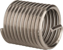 Heli-Coil - M14x1.50 Metric Fine, 21mm OAL, Free Running Helical Insert - 11-3/8 Free Coils, Tanged, 304 Stainless Steel, Bright Finish, 1-1/2D Insert Length - Exact Industrial Supply