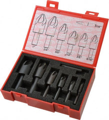 Keo - 7 Piece, 1/4 to 1" Head Diam, 82° Included Angle, Single End Countersink Set - A1 Tooling