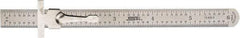 SPI - 6" Long, 1/64, 1/32", Decimal Equivalency Table Graduation, Flexible Stainless Steel Rule - 10R/D Graduation Style, 1/2" Wide, Silver, Brushed Finish - A1 Tooling