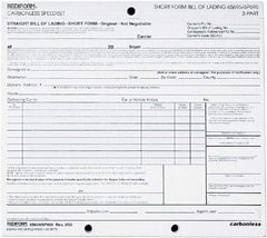 REDIFORM - 50 Sheet, 8-1/2 x 7", Bill of Lading - White - A1 Tooling