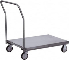 Jamco - 1,200 Lb Capacity Platform Truck - Stainless Steel Deck, 60" OAW, 9" Platform Height, Urethane Casters - A1 Tooling