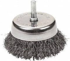 GearWrench - 2-1/2" Diam 3/8-24 Shank Carbon Steel Fill Cup Brush - A1 Tooling