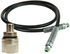 Value Collection - 1/4" Inside Diam x 3/8 NPT 2' Hydraulic Pump Hose - 10,000 psi, 59755249 Opposite End, Rubber - A1 Tooling