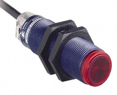 Telemecanique Sensors - Cable Connector, 20m Nominal Distance, Shock and Vibration Resistant, Multimode Photoelectric Sensor - 12 to 24 VDC, 250 Hz, PBT, 64mm Long x 18mm Wide x 1.7 Inch High - A1 Tooling