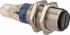 Telemecanique Sensors - 4 Pin M12 Connector, 4m Nominal Distance, Shock and Vibration Resistant, Retroreflective Photoelectric Sensor - 12 to 24 VDC, 500 Hz, Nickel Plated Brass, 2.36 Inch Long x 0.71 Inch Wide - A1 Tooling