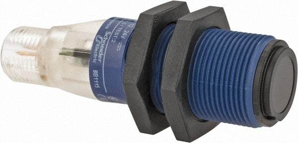 Telemecanique Sensors - 4 Pin M12 Connector, 15m Nominal Distance, Shock and Vibration Resistant, Through Beam Photoelectric Sensor - 12 to 24 VDC, 500 Hz, PBT, 60mm Long x 18mm Wide - A1 Tooling