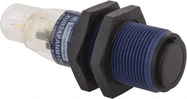 Telemecanique Sensors - 4 Pin M12 Connector, 15m Nominal Distance, Shock and Vibration Resistant, Through Beam Photoelectric Sensor - 12 to 24 VDC, 500 Hz, PBT, 2.36 Inch Long x 0.71 Inch Wide - A1 Tooling