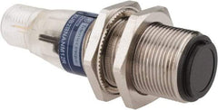 Telemecanique Sensors - 4 Pin M12 Connector, 15m Nominal Distance, Shock and Vibration Resistant, Through Beam Photoelectric Sensor - 12 to 24 VDC, 500 Hz, Nickel Plated Brass, 2.36 Inch Long x 0.71 Inch Wide - A1 Tooling