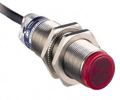 Telemecanique Sensors - Cable Connector, 1m Nominal Distance, Shock and Vibration Resistant, Diffused Photoelectric Sensor - 12 to 24 VDC, 500 Hz, Brass, 62mm Long x 18mm Wide x 7 Inch High - A1 Tooling