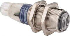 Telemecanique Sensors - 4 Pin M12 Connector, 0.1m Nominal Distance, Shock and Vibration Resistant, Diffused Photoelectric Sensor - 12 to 24 VDC, 500 Hz, Nickel Plated Brass, 2.36 Inch Long x 0.71 Inch Wide - A1 Tooling