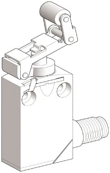 Telemecanique Sensors - SPDT, NC/NO, 240 VAC, 250 VDC, Screw Terminal, Roller Plunger Actuator, General Purpose Limit Switch - 1, 2, 6, 12, 13, 4X, 6P NEMA Rating, IP66, IP67, IP68 IPR Rating - A1 Tooling