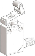 Telemecanique Sensors - DP, NC/NO, 240 VAC, 5 Pin M12 Male Terminal, Roller Plunger Actuator, General Purpose Limit Switch - IP66, IP67, IP68 IPR Rating - A1 Tooling