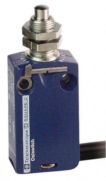 Telemecanique Sensors - SPDT, NC/NO, 240 VAC, 250 VDC, Removable Cable Terminal, End Plunger Actuator, General Purpose Limit Switch - 1, 2, 6, 12, 13, 4X, 6P NEMA Rating, IP66, IP67, IP68 IPR Rating - A1 Tooling