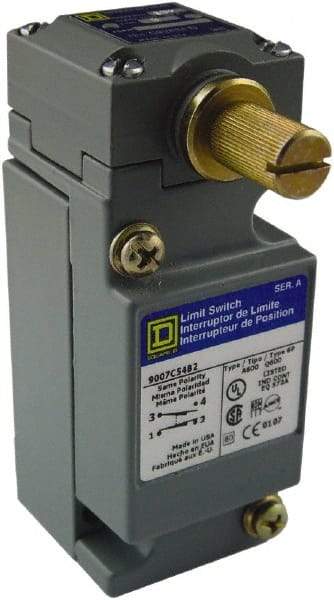 Square D - SPDT, NC/NO, 600 Volt, Screw Terminal, Roller Lever Actuator, General Purpose Limit Switch - A1 Tooling